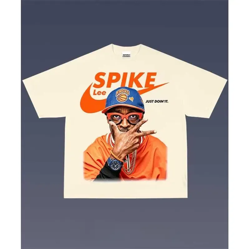 Spike Lee Just Do It Parody Graphic Tee, Vintage Film Culture Streetwear Shirt with Orange Swoosh Art, Unisex T-Shirt Sweatshirt Hoodie