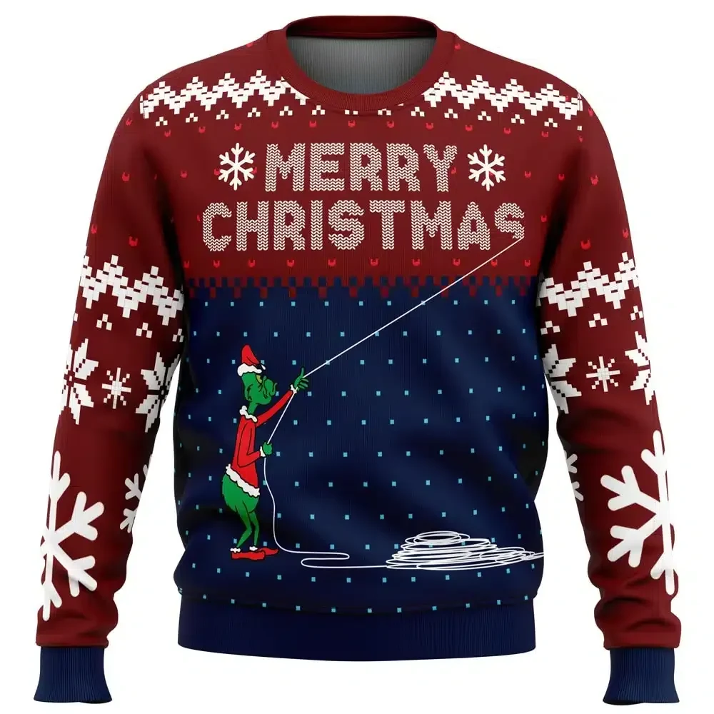 Stealing Christmas Dr. Seuss Grinch Ugly Christmas Sweater, Funny Santa Suit Grinch Holiday Sweatshirt, Unisex Movie Xmas Party Gift