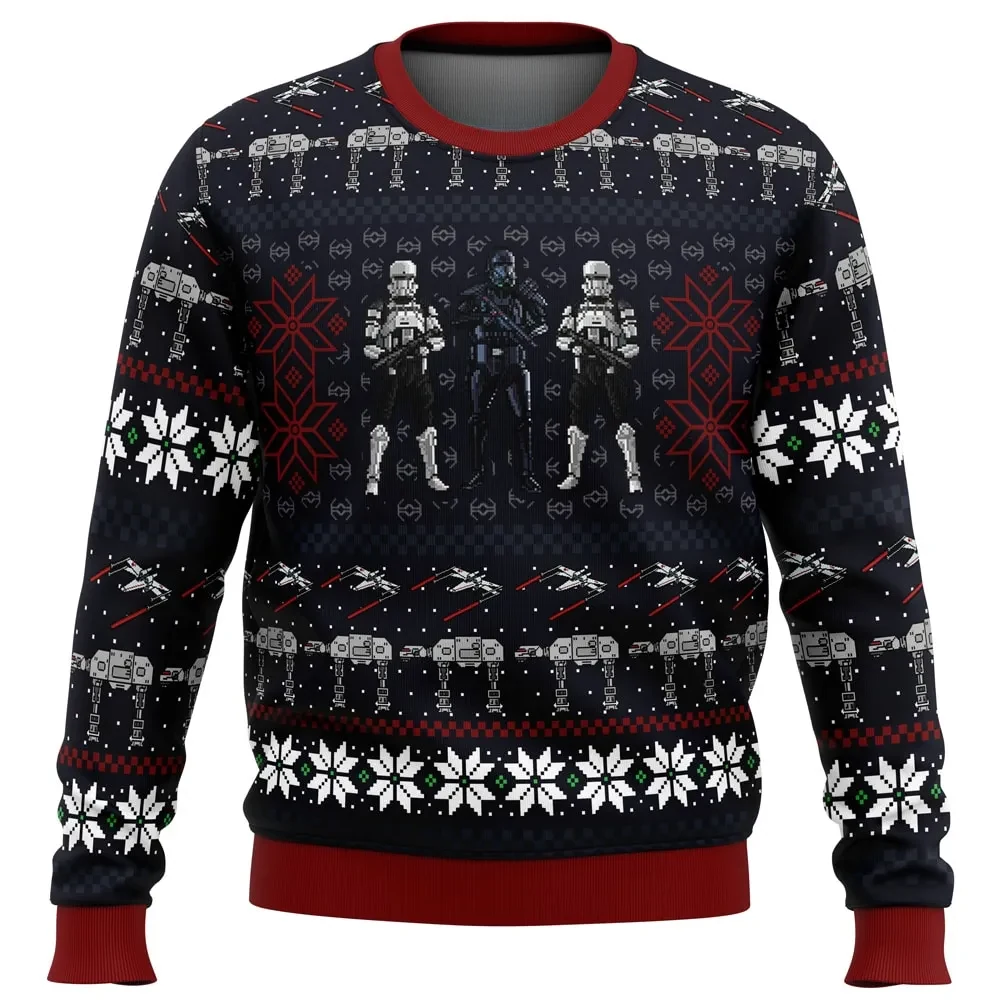Wrath of the Empire Rogue One Star Wars Ugly Christmas Sweater, Stormtrooper and Death Trooper Holiday Sweater, Movie Xmas Gift