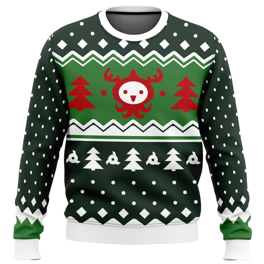 Soldier 76 Ugly Sweater Skin Overwatch Ugly Christmas Sweater, Pachimari Reindeer Holiday Sweatshirt, Unisex Gamer Xmas Gift for Fans