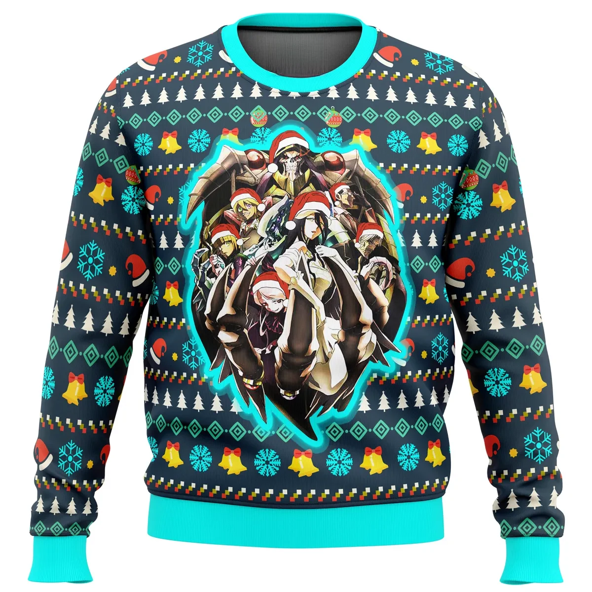 Overlord Ainz Ooal Gown Master of The Dark Guild Ugly Christmas Sweater, Anime Holiday Sweater, Unisex Xmas Jumper