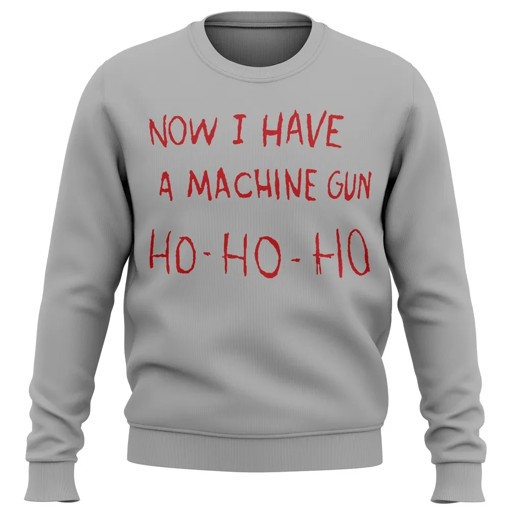 Now I Have a Machine Gun Ho Ho Ho Die Hard Ugly Christmas Sweater, Die Hard Christmas Movie Holiday Sweater, Xmas Jumper