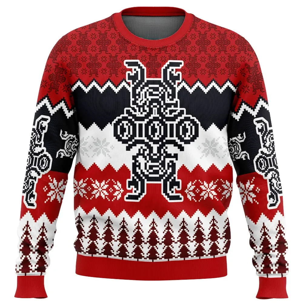 Christmas Shadow of the Colossus Ugly Christmas Sweater, Colossus Gamer Holiday Sweater, Gamer Xmas Gift, Unisex Pixel Sigil Sweatshirt