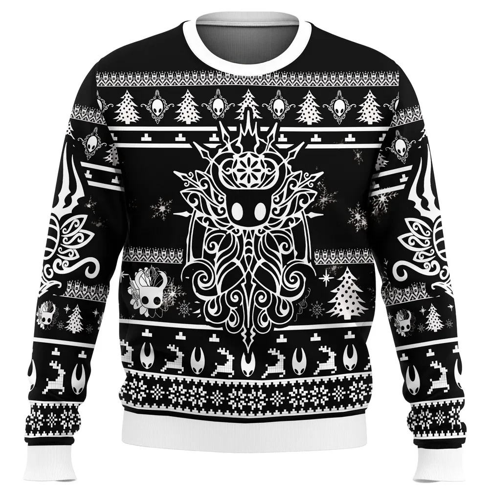 Christmas Hollow Knight Totem Ugly Christmas Sweater, Hollow Knight Gamer Holiday Sweater, Hallownest Indie Video Game Xmas Gift for Fans