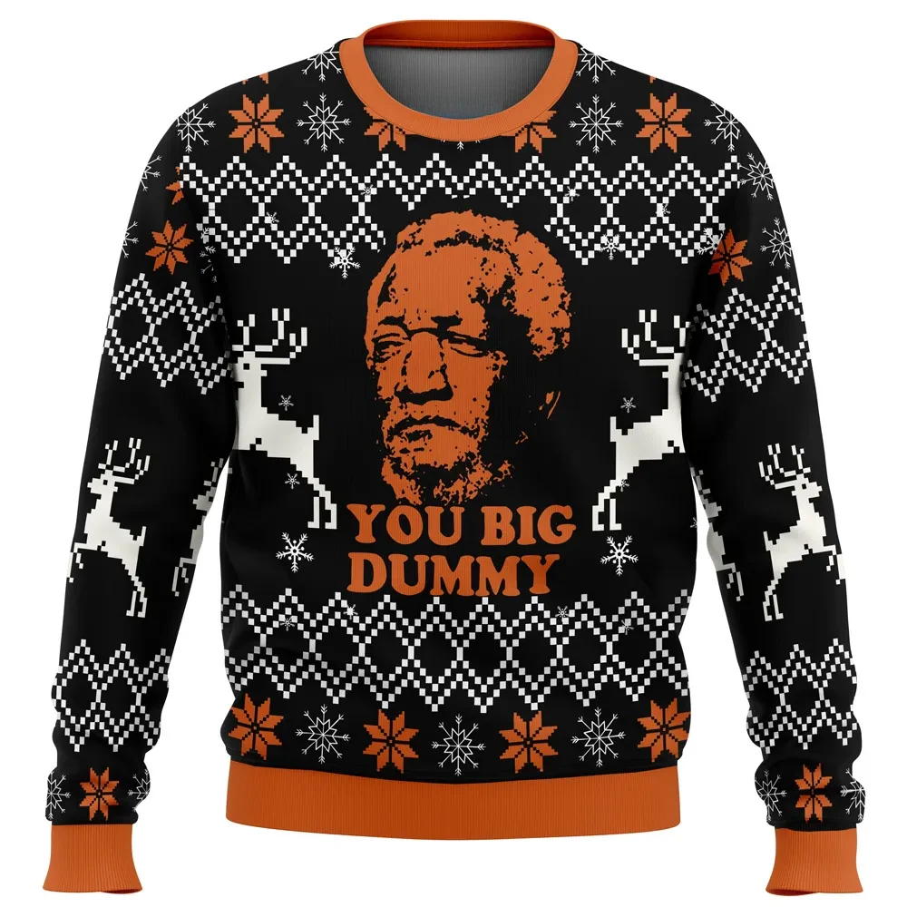 Fred G Sanford You Big Dummy Ugly Christmas Sweater, Sanford And Son Holiday Sweater, Funny 70s Sitcom Reindeer Pullover, TV Show Xmas Gift