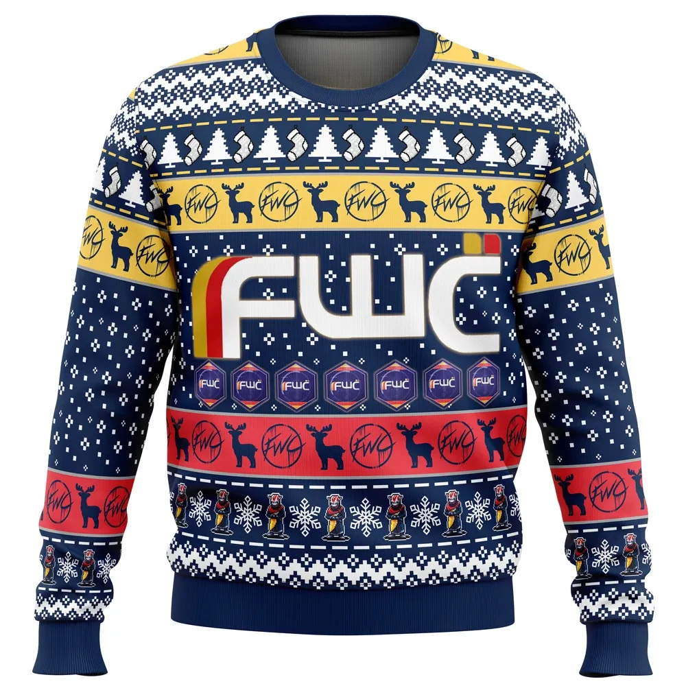 Future War Cult Destiny 2 Ugly Christmas Sweater, FWC Faction Logo Gamer Holiday Sweater, Guardian Video Game Xmas Gift for Gamers