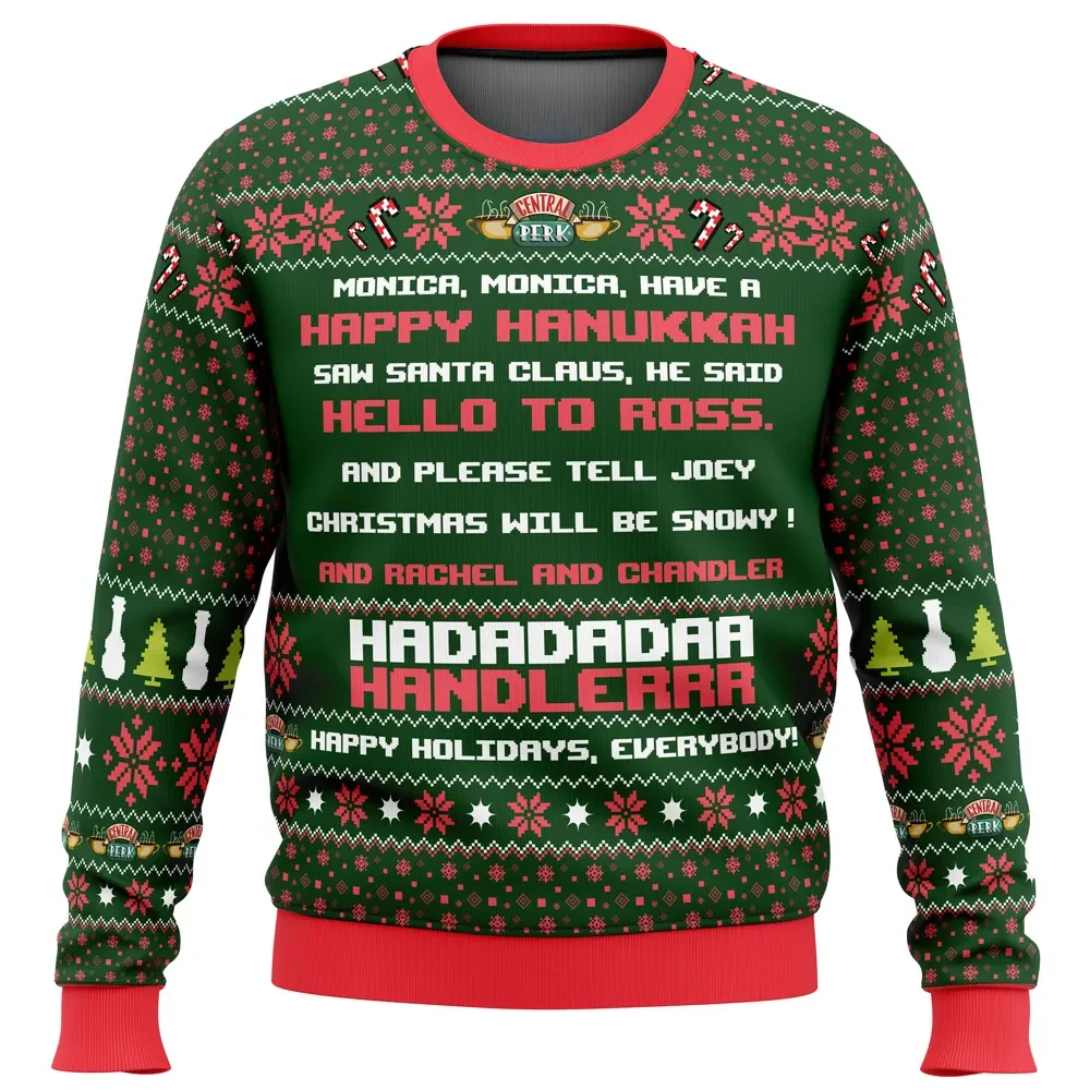 Phoebe's Christmas Song Friends Ugly Christmas Sweater, Friends TV Show Holiday Sweater, Sitcom Xmas Gift, Central Perk Unisex Pullover