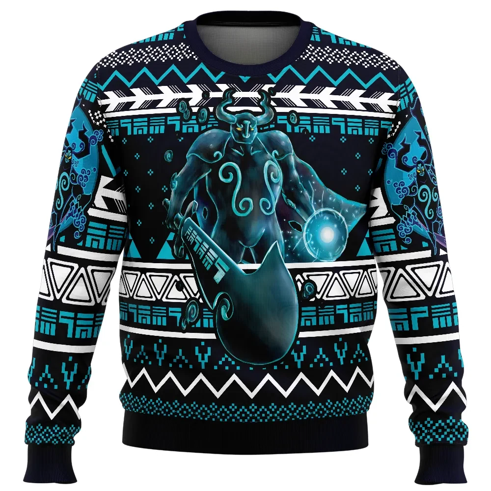 Christmas Phantom Legend of Zelda Spirit Tracks Ugly Christmas Sweater, Zelda Gamer Holiday Sweater, Video Game Xmas Jumper