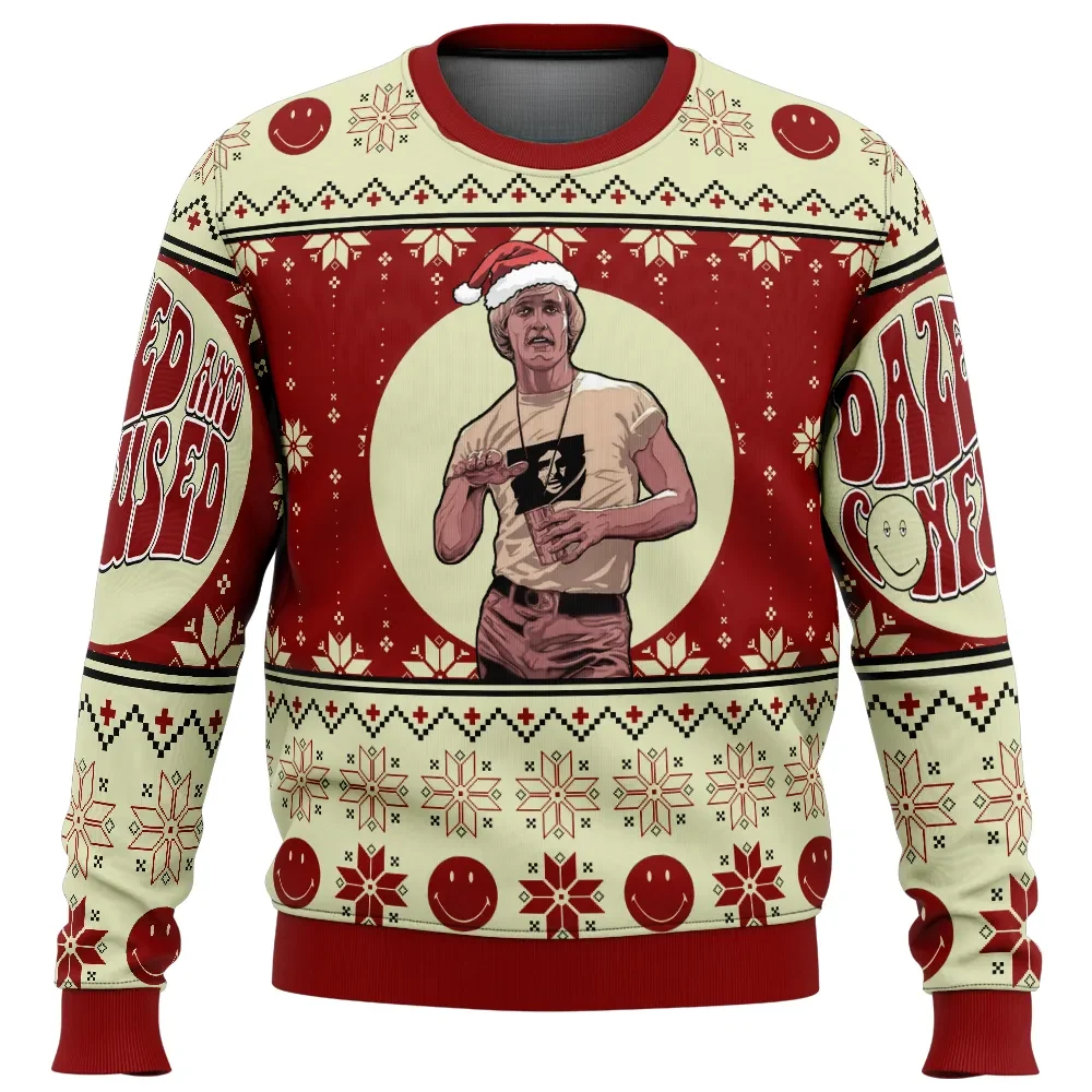 Christmas Wooderson Dazed and Confused Ugly Christmas Sweater, Matthew McConaughey Movie Holiday Sweater, Funny Xmas Sweater