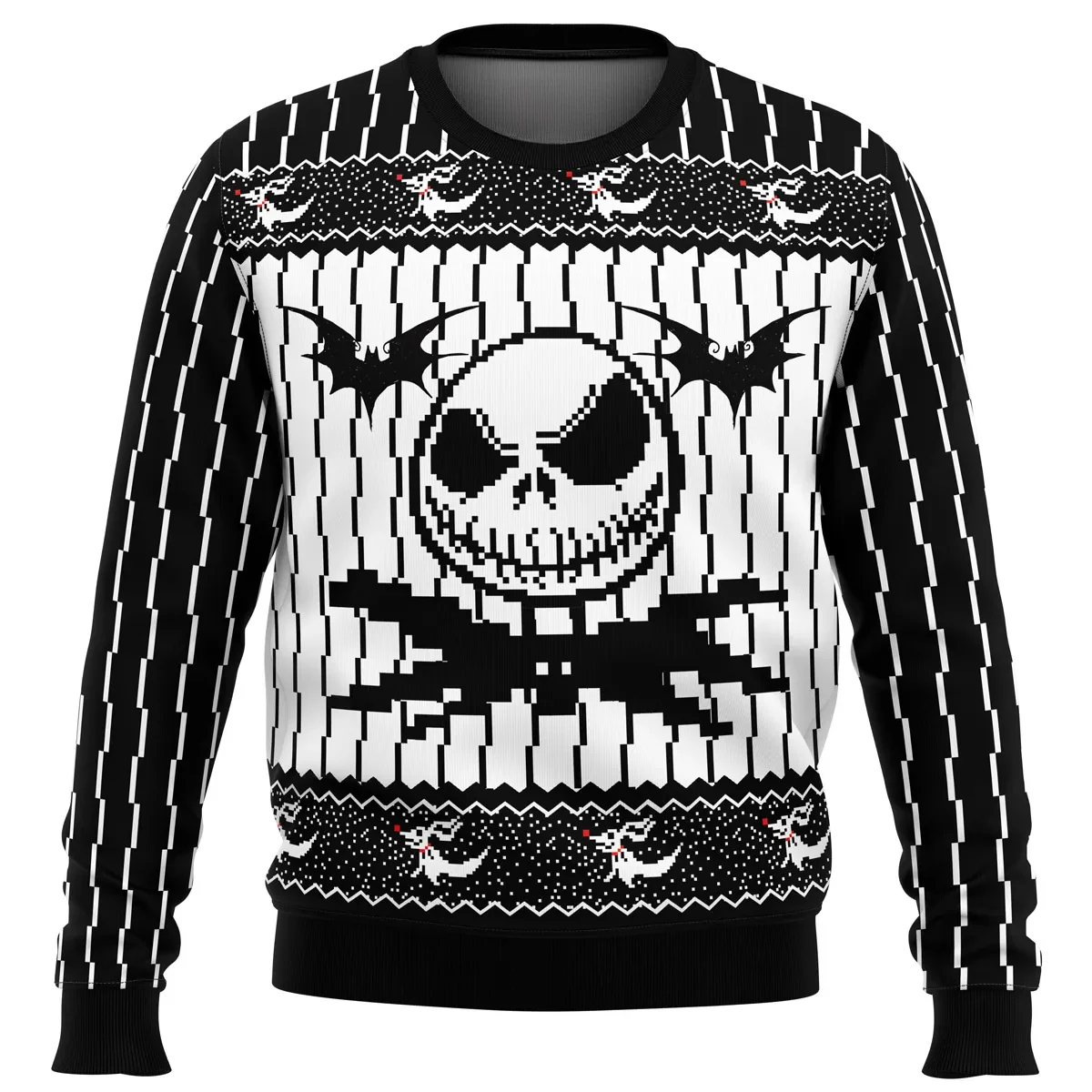 Jack Skellington The Nightmare Before Christmas Ugly Christmas Sweater, Tim Burton Movie Holiday Sweater, Xmas Jumper