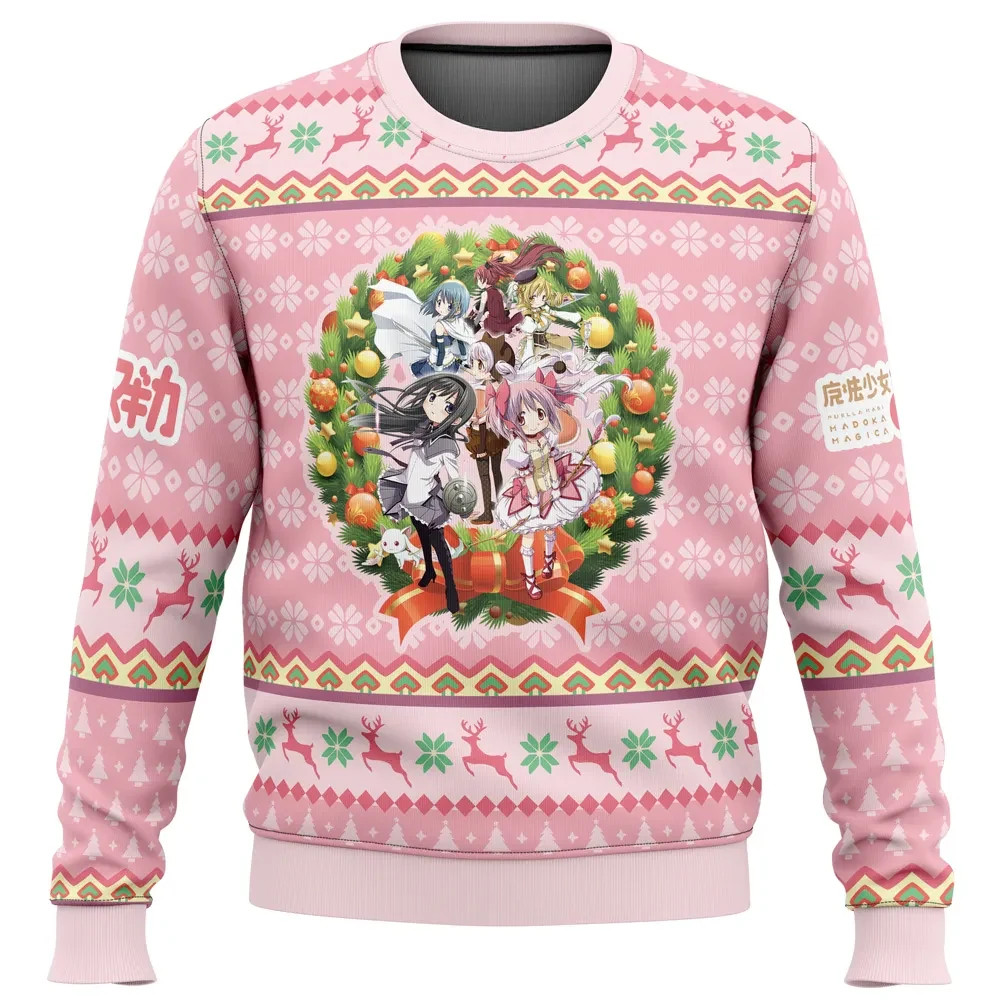 Christmas Magic Puella Magi Madoka Magica Ugly Christmas Sweater, Madoka Anime Holiday Sweater, Anime Xmas Sweater