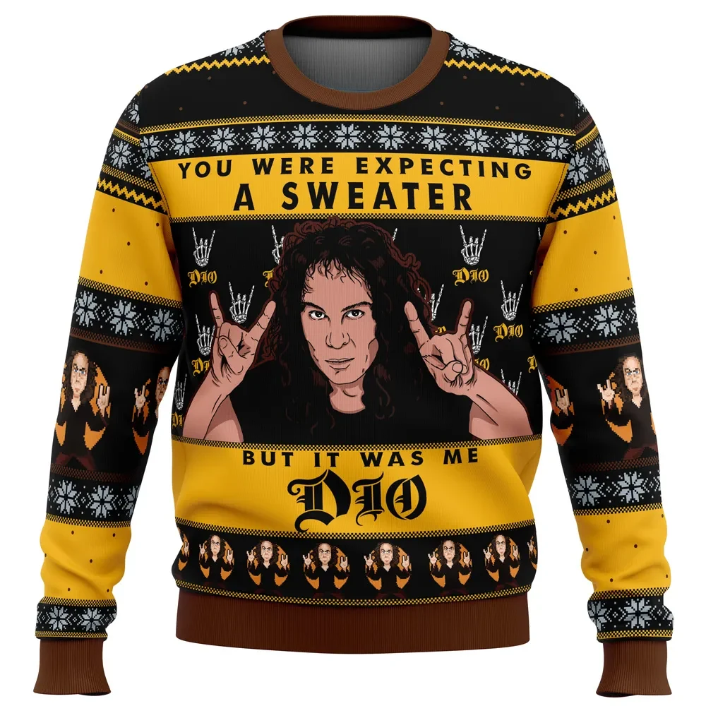 You Were Expecting A Sweater But It Was Me Dio, Ronnie James Dio Ugly Christmas Sweater, Heavy Metal Music Holiday Xmas Sweater
