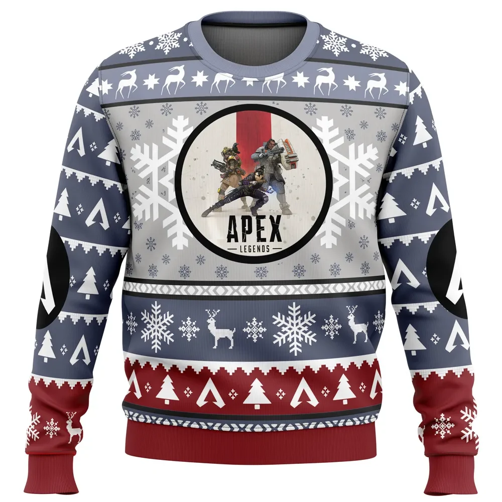 Battle Royale Apex Legends Ugly Christmas Sweater, Apex Legends Gamer Holiday Sweater, Apex Predator Emblem, Video Game Xmas Gift