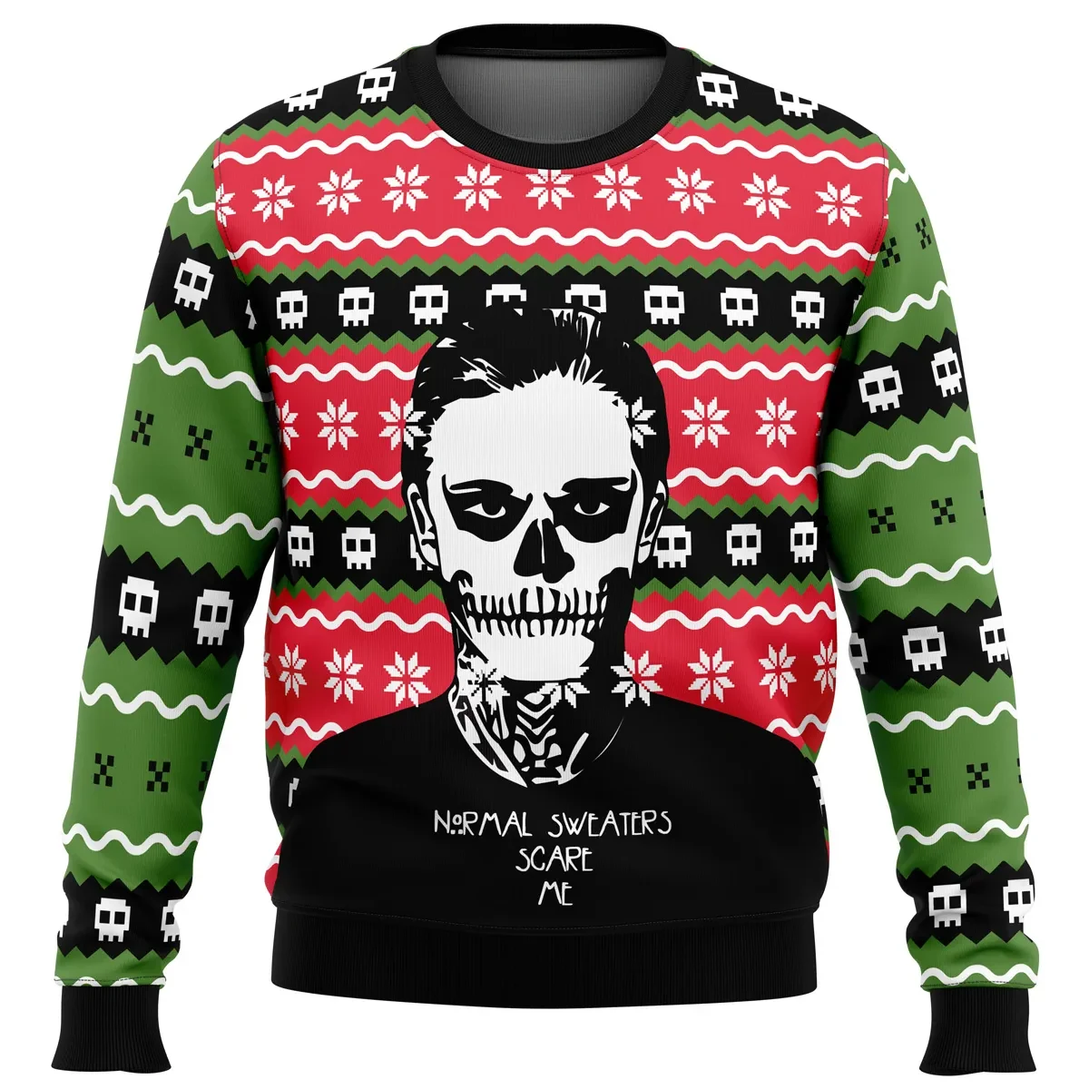Normal Sweaters Scare Me Tate Langdon American Horror Story Ugly Christmas Sweater, Horror TV Show Holiday Sweater, Xmas Sweater
