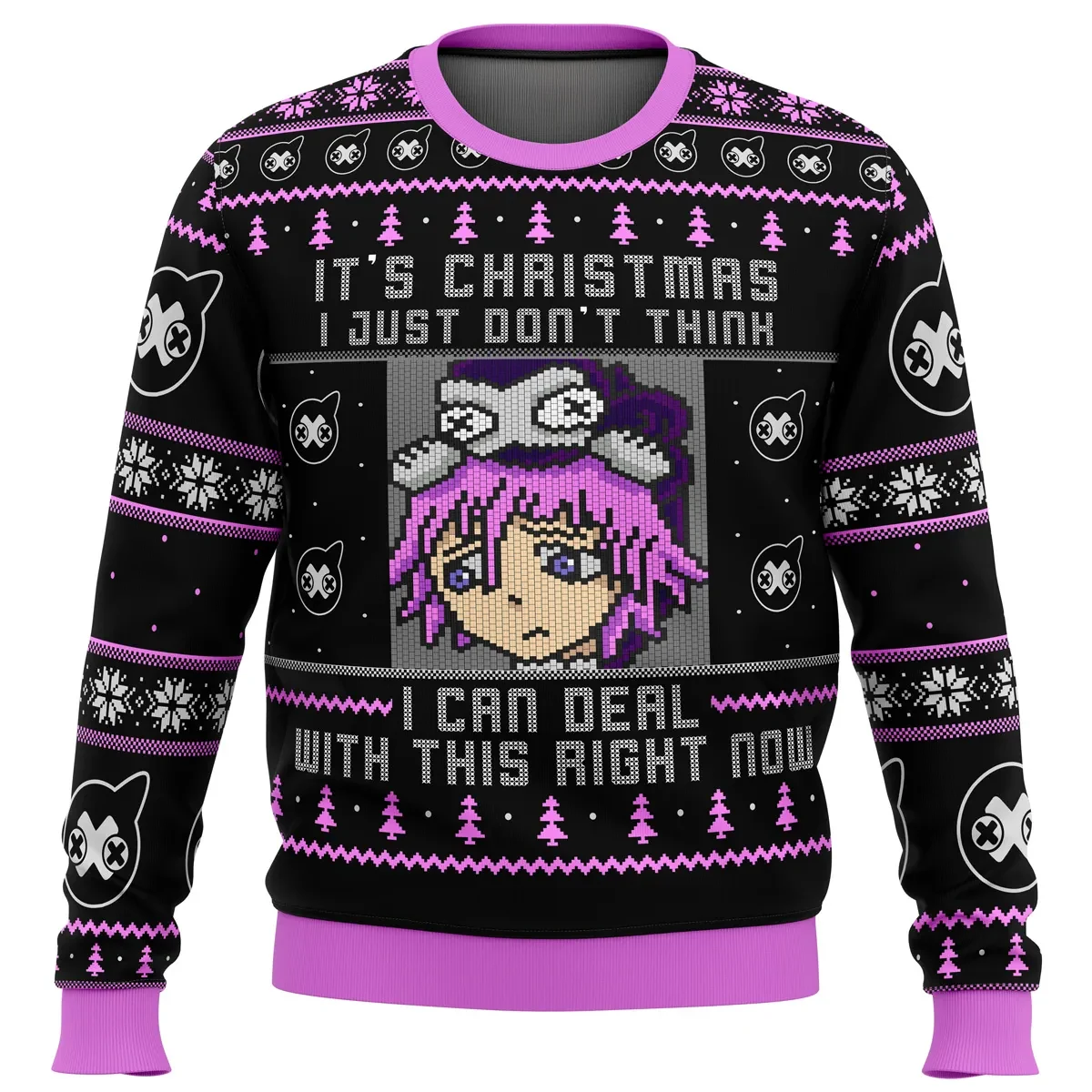 Crona It's Christmas I Can't Deal With This Ugly Christmas Sweater, Soul Eater Holiday Sweater, Anime Xmas Jumper