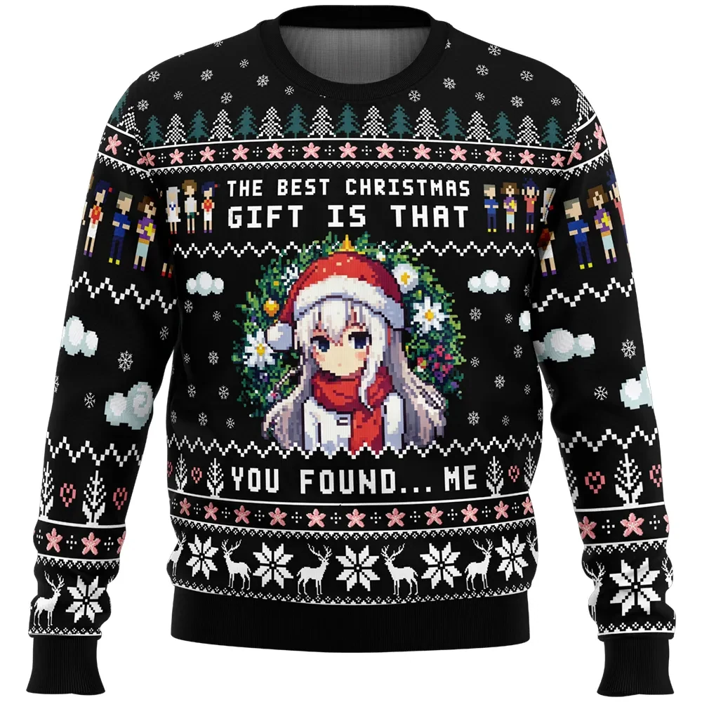 The Best Christmas Gift Menma Anohana Ugly Christmas Sweater, Anohana The Flower We Saw That Day Anime Holiday Sweater, Xmas Sweater