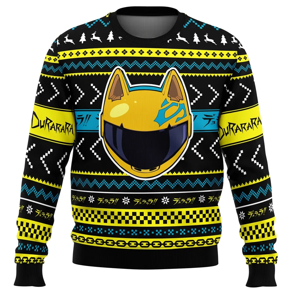 Christmas Celty Durarara Ugly Christmas Sweater, Celty Sturluson Durarara Anime Holiday Sweater, Unisex Xmas Sweatshirt, Anime Xmas Gift