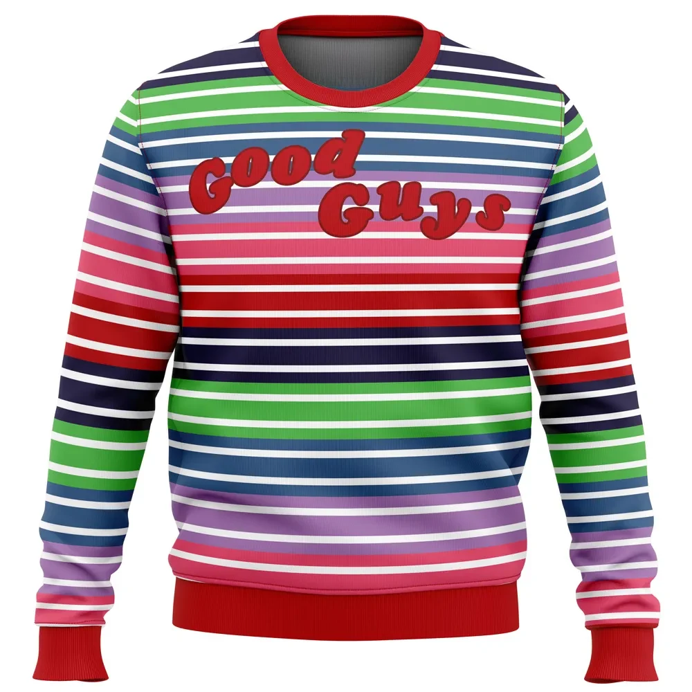Chucky Good Guys Doll Ugly Christmas Sweater, Child's Play Horror Holiday Sweater, I'm Your Friend Till the End Movie Xmas Gift for Slasher Fans