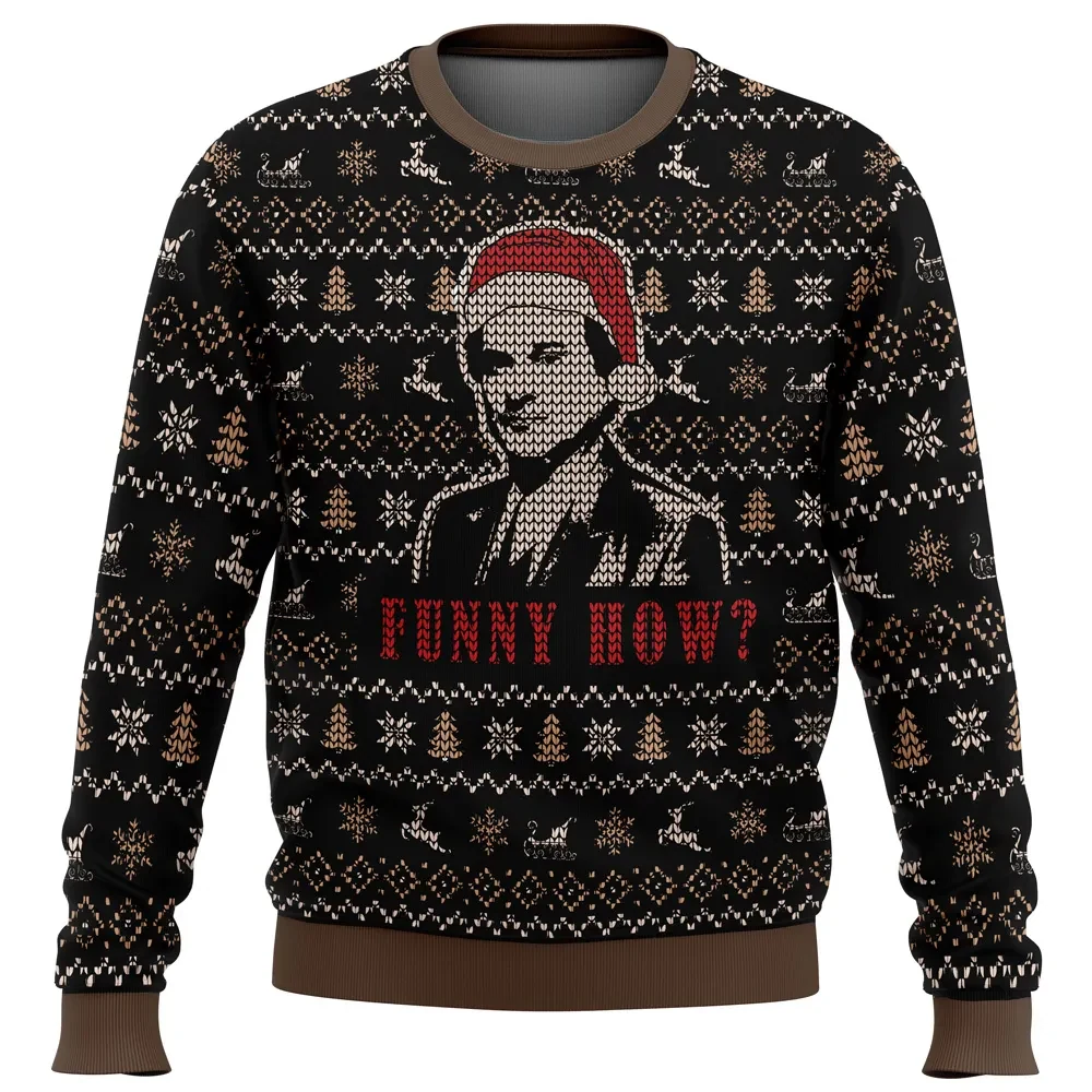 Goodfellas Funny How Ugly Christmas Sweater, Joe Pesci Holiday Sweater, Tommy DeVito in Santa Hat Gangster Film, Movie Xmas Gift