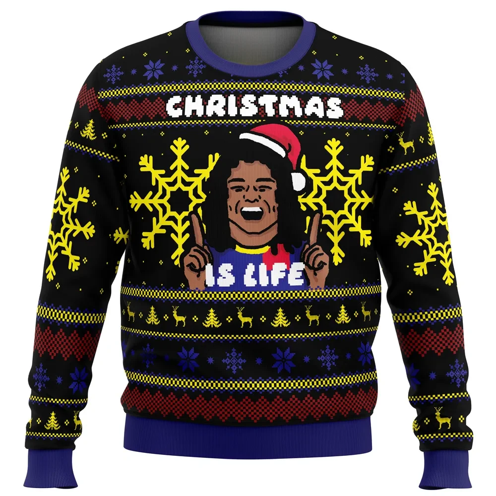 Christmas Is Life Dani Rojas Ted Lasso Ugly Christmas Sweater, Football Is Life TV Show Holiday Sweater, Unisex Xmas Jumper