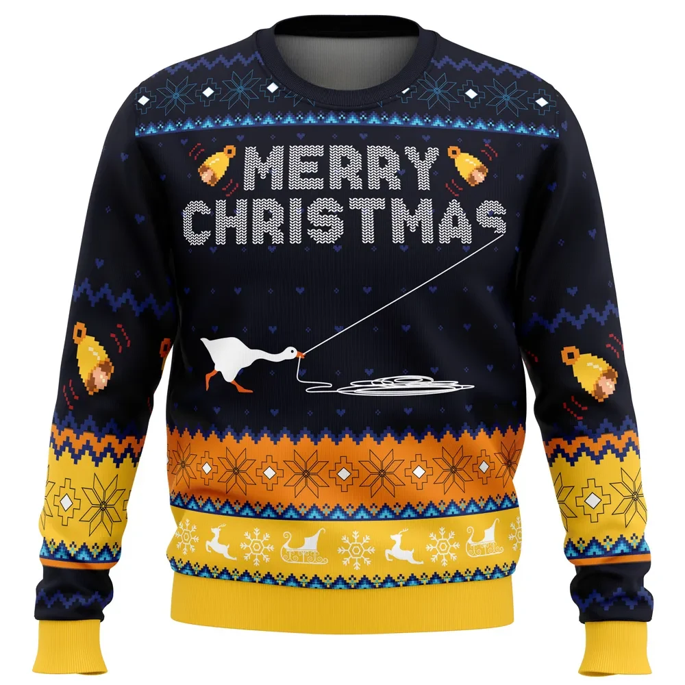 Honked Christmas Untitled Goose Game Ugly Christmas Sweater, Merry Christmas Goose Gamer Holiday Sweater, Funny Gaming Xmas Gift