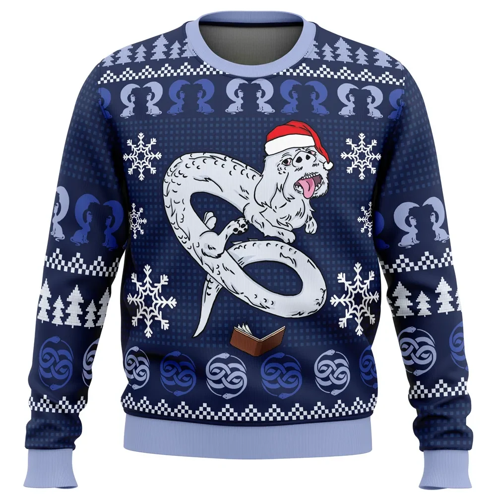 NeverEnding Christmas NeverEnding Story Ugly Christmas Sweater, Falkor Luckdragon Holiday Sweatshirt, 80s Fantasy Movie Xmas Gift