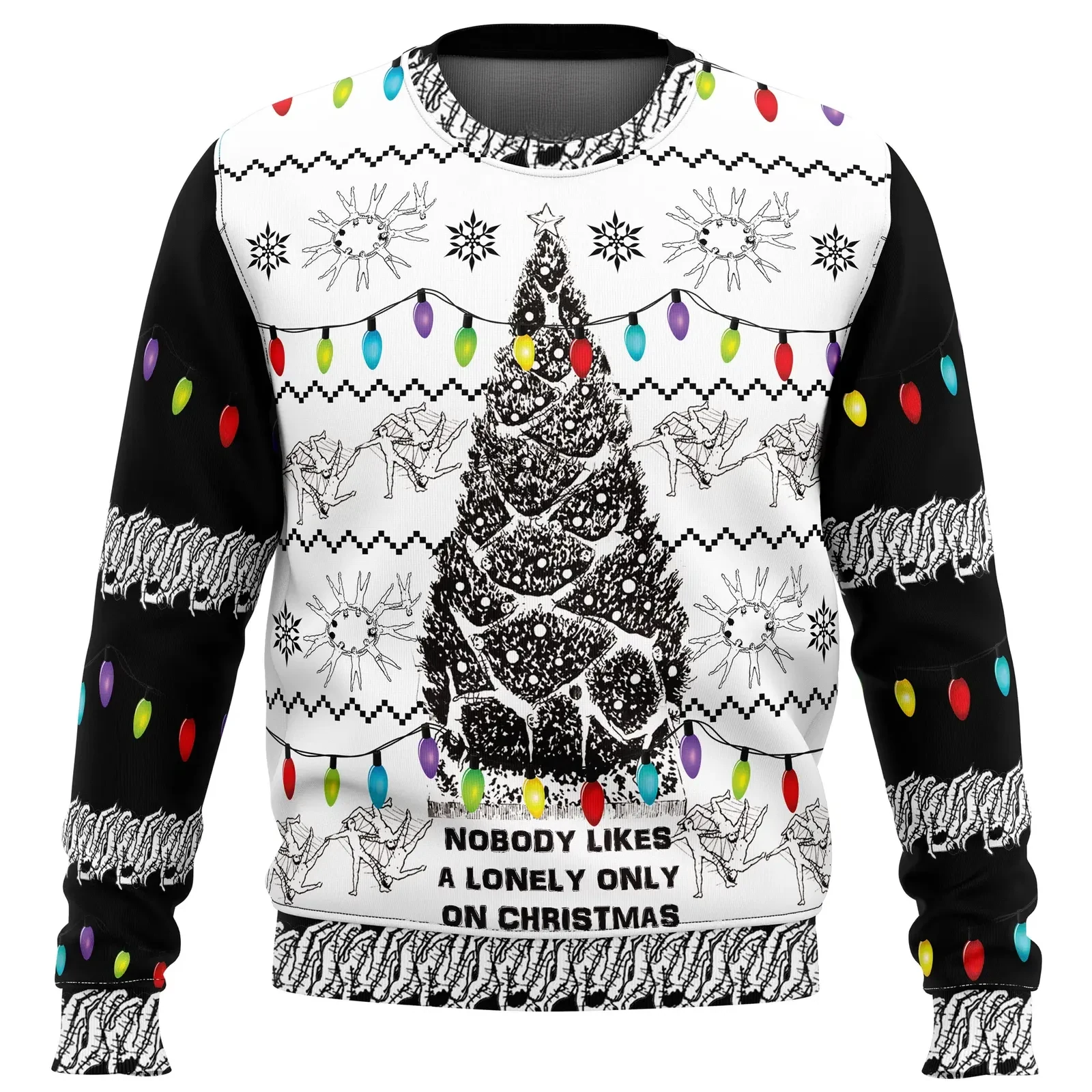Nobody Likes a Lonely Only Army of One Junji Ito Ugly Christmas Sweater, Junji Ito Horror Anime Holiday Sweater, Unisex Xmas Jumper