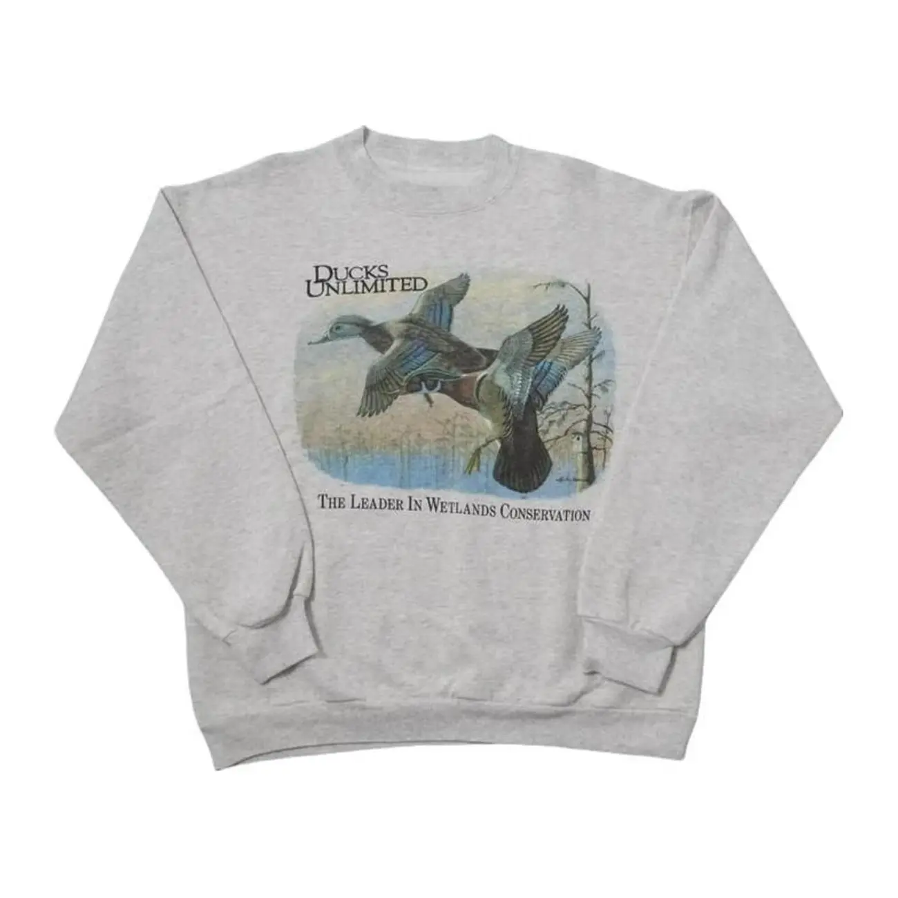 Vintage 90s Ducks Unlimited Wood Duck Graphic Sweatshirt, Retro Outdoor Duck Hunting Wetlands Crewneck and Unisex T-Shirt