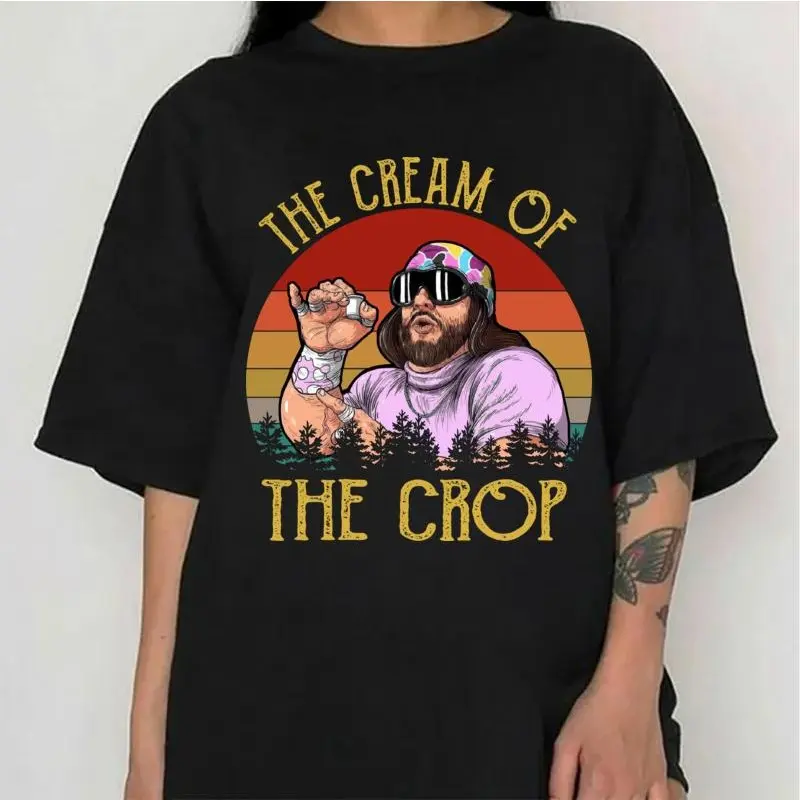 Macho Man Randy Savage The Cream of The Crop Funny Vintage Retro Sunset Graphic Tee, Washed T-Shirt, Sweatshirt and Hoodie