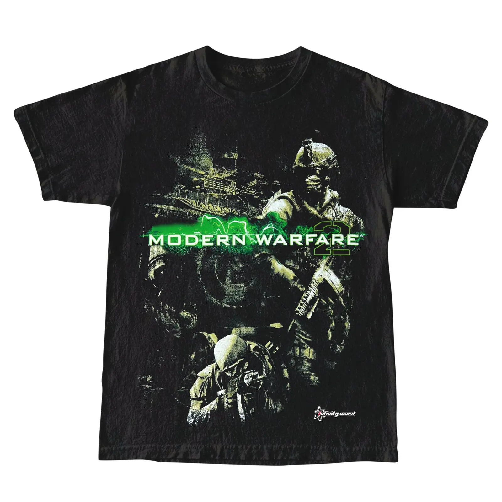 Call of Duty Modern Warfare 2 Infinity Ward 2009 Promo Video Game Graphic Tee, Vintage Y2K Retro Gamer Heavy Cotton Unisex T-Shirt