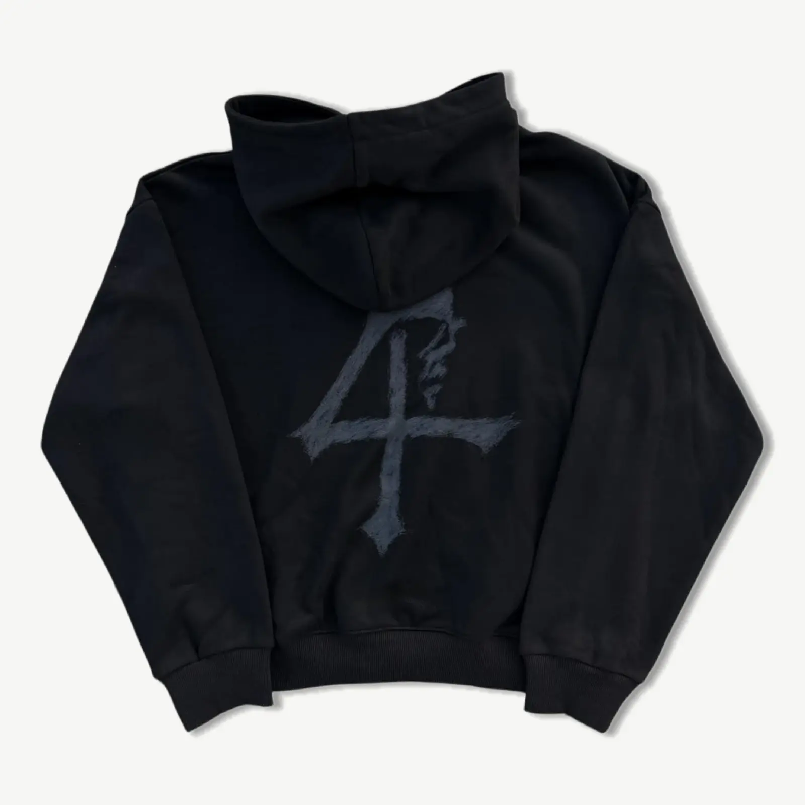 Ulquiorra Cifer Murcielago Bleach Anime Graphic Hoodie, Espada Number 4 Front and Back Print, Boxy Fit Otaku Streetwear Pullover Hoodie