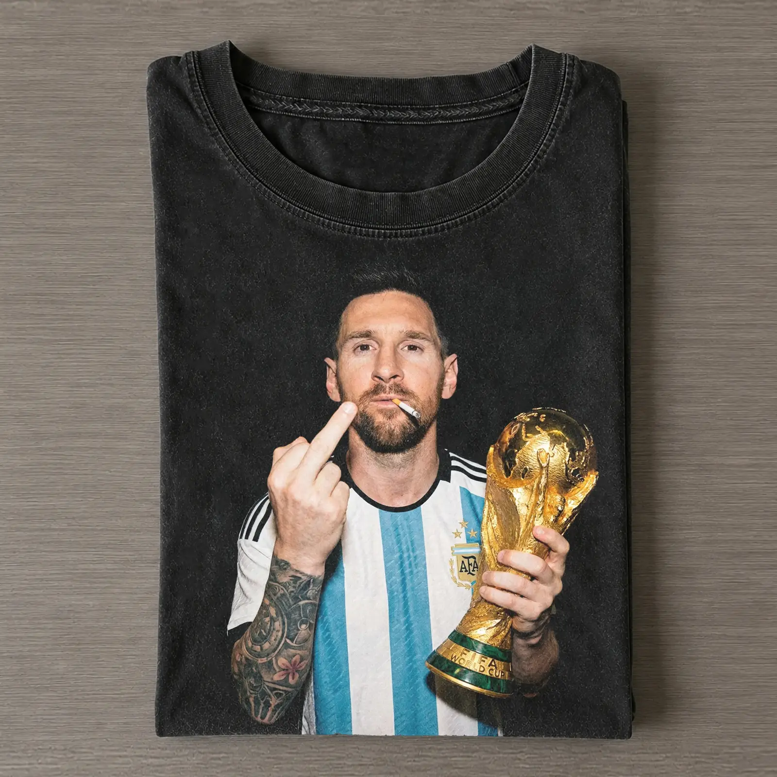 South America Football Funny Graphic Tee, Soccer Lover Champion World Cup Trophy Meme Photo Print, Oversized Streetwear Unisex T-Shirt