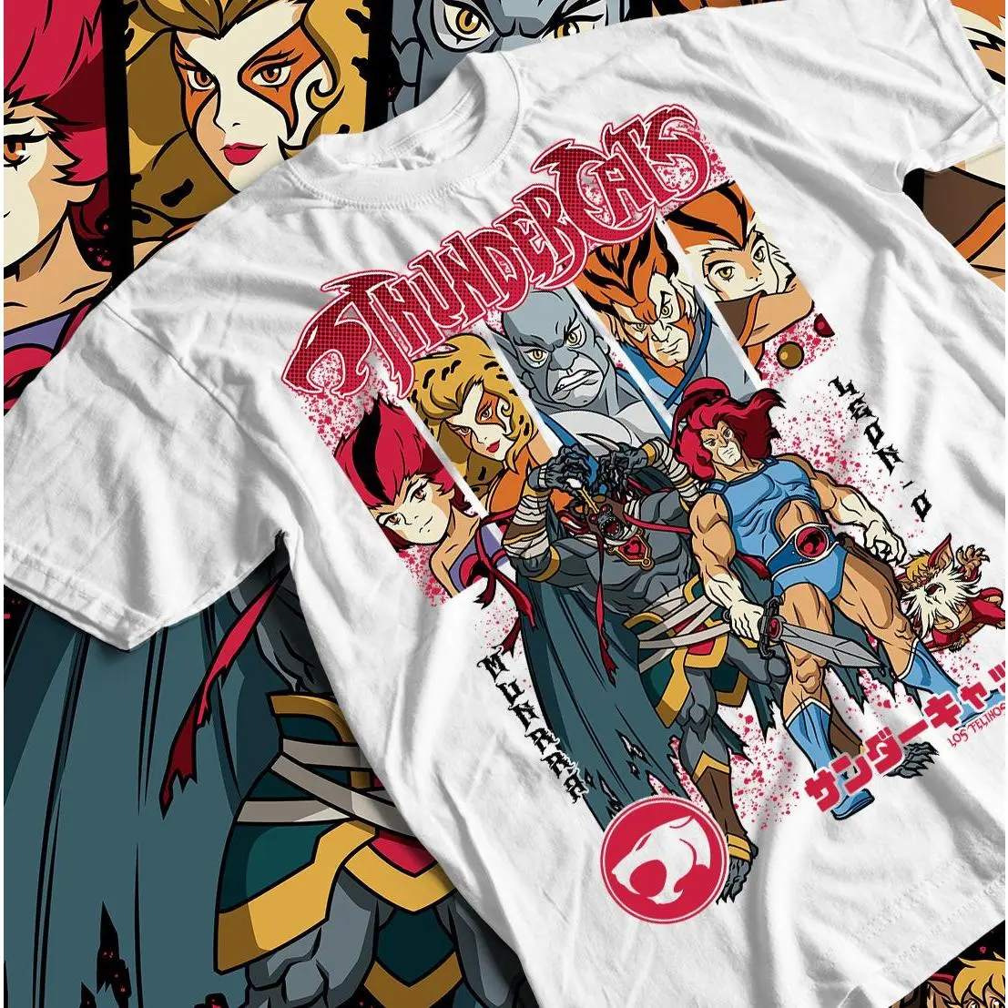 ThunderCats 80s Retro Cartoon Graphic Tee, Vintage Comic Art Lion-O Nostalgic TV Show Shirt, Unisex Cotton Streetwear T-Shirt for Geek Events