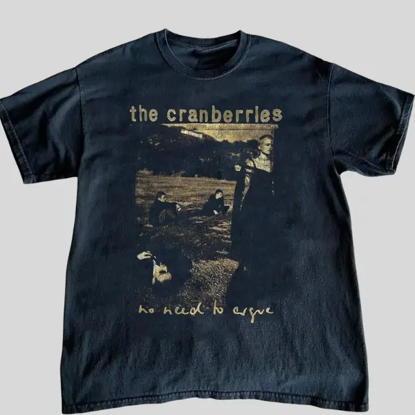 The Cranberries No Need To Argue Album Cover Graphic Tee, 90s Band Vintage Y2K Music Shirt, 2000s Retro Rock Unisex Cotton T-Shirt