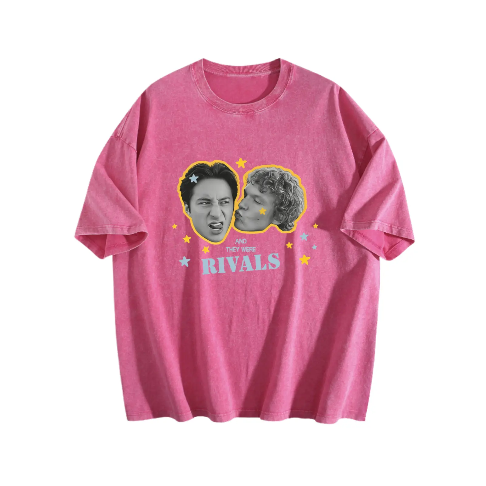 Heated Rivalry And They Were Rivals Shane Hollander Ilya Rozanov Fan Tee, Hockey Romance Couple Graphic Shirt, Y2K Washed or Classic T-Shirt