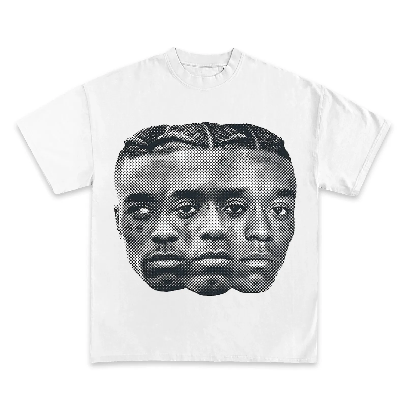 Lil Uzi Vert Triple Face Graphic T-Shirt, Rapper Halftone Tee, Hoodie and Sweatshirt, Hip Hop Streetwear Fan Gear