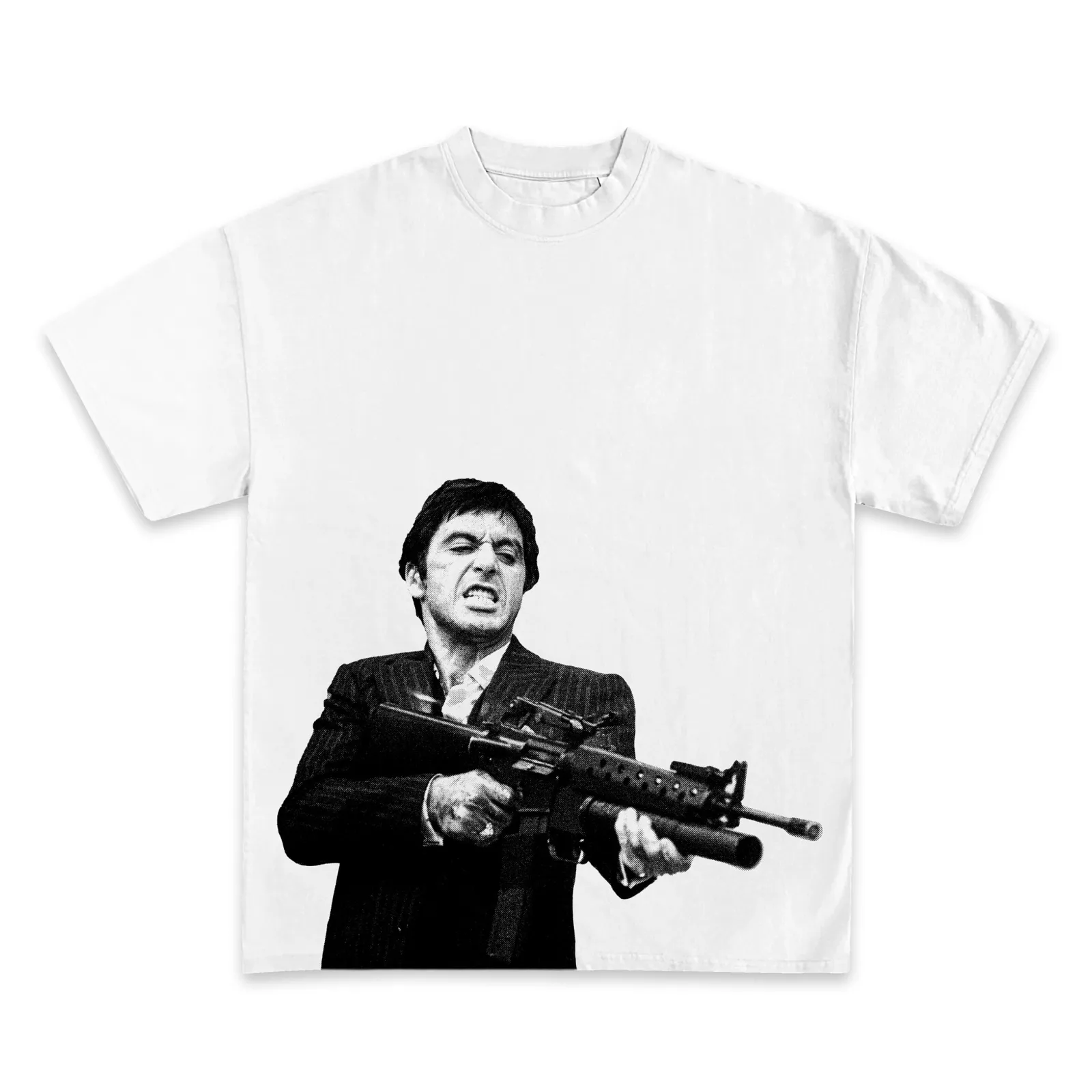 Scarface Tony Montana Graphic T-Shirt, Black and White Movie Tee, Hoodie and Sweatshirt, Gangster Film Streetwear