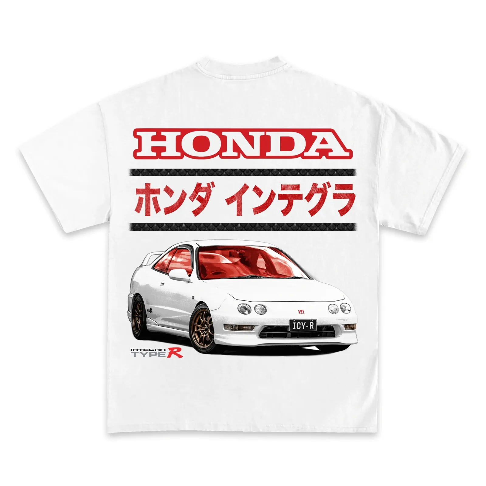 Honda Integra Type R JDM Racing Graphic Tee, Hoodie, Sweatshirt, Japanese Car Streetwear Oversized Back Print Shirt