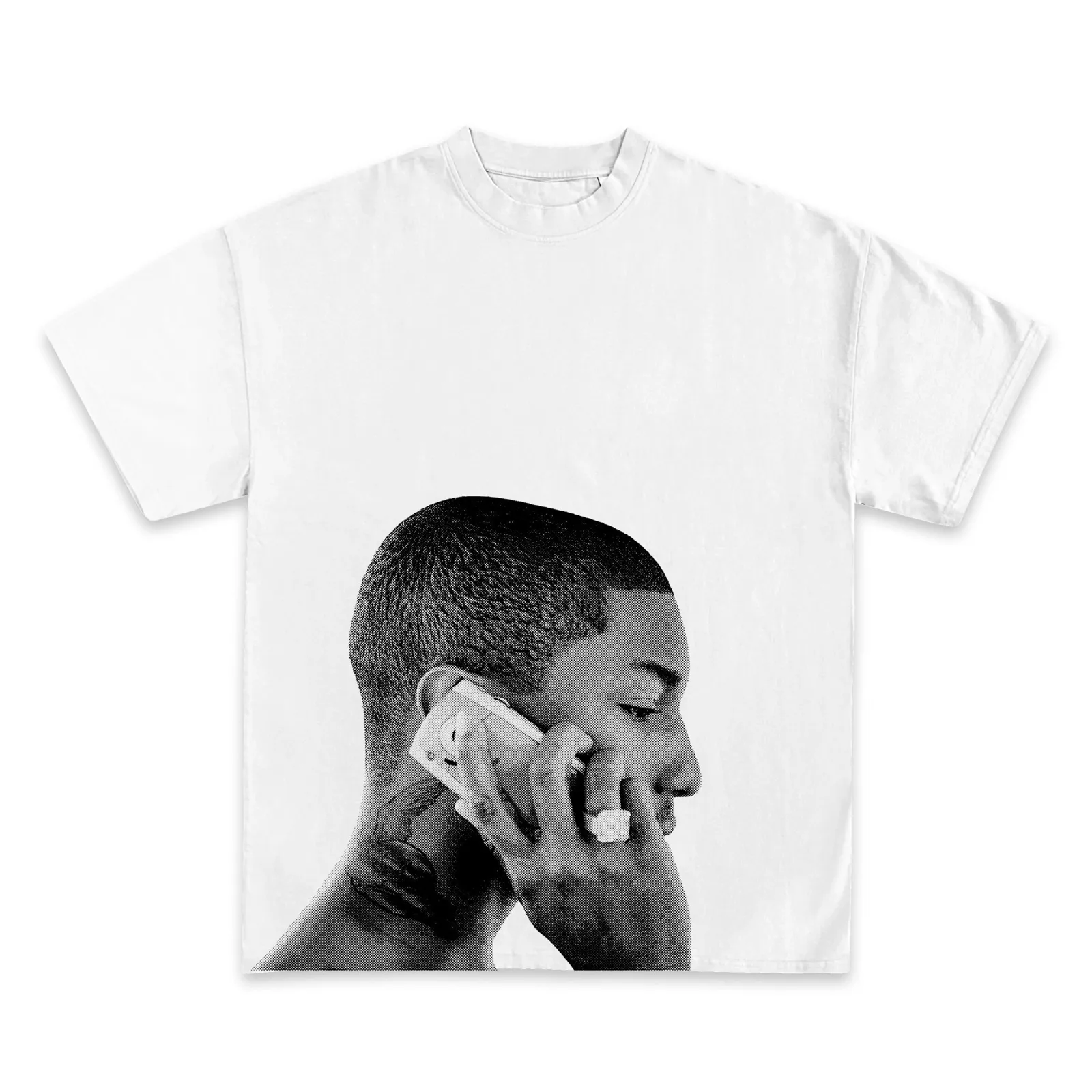Pharrell Williams Graphic Tee, Hoodie, Sweatshirt, Black and White Photo Print Hip Hop Streetwear Oversized Tee