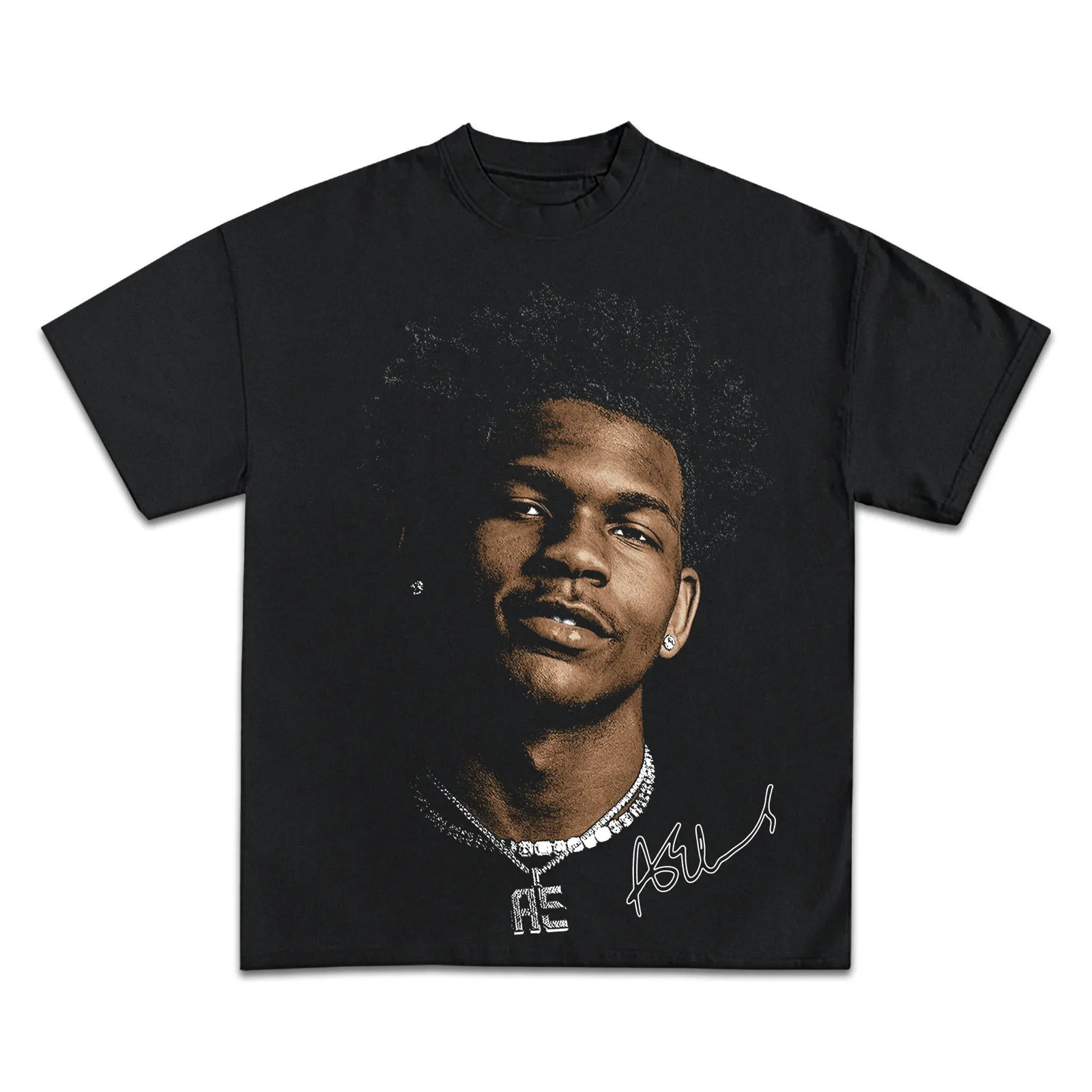 Anthony Edwards Graphic T-Shirt, Hoodie and Sweatshirt, Basketball Streetwear Tee, NBA Player Portrait Oversized Fit