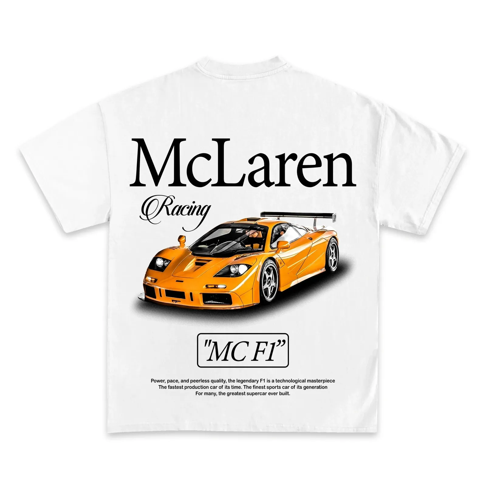 McLaren Racing MC F1 Graphic T-Shirt, Formula 1 Supercar Tee, Hoodie and Sweatshirt, Vintage Motorsport Streetwear