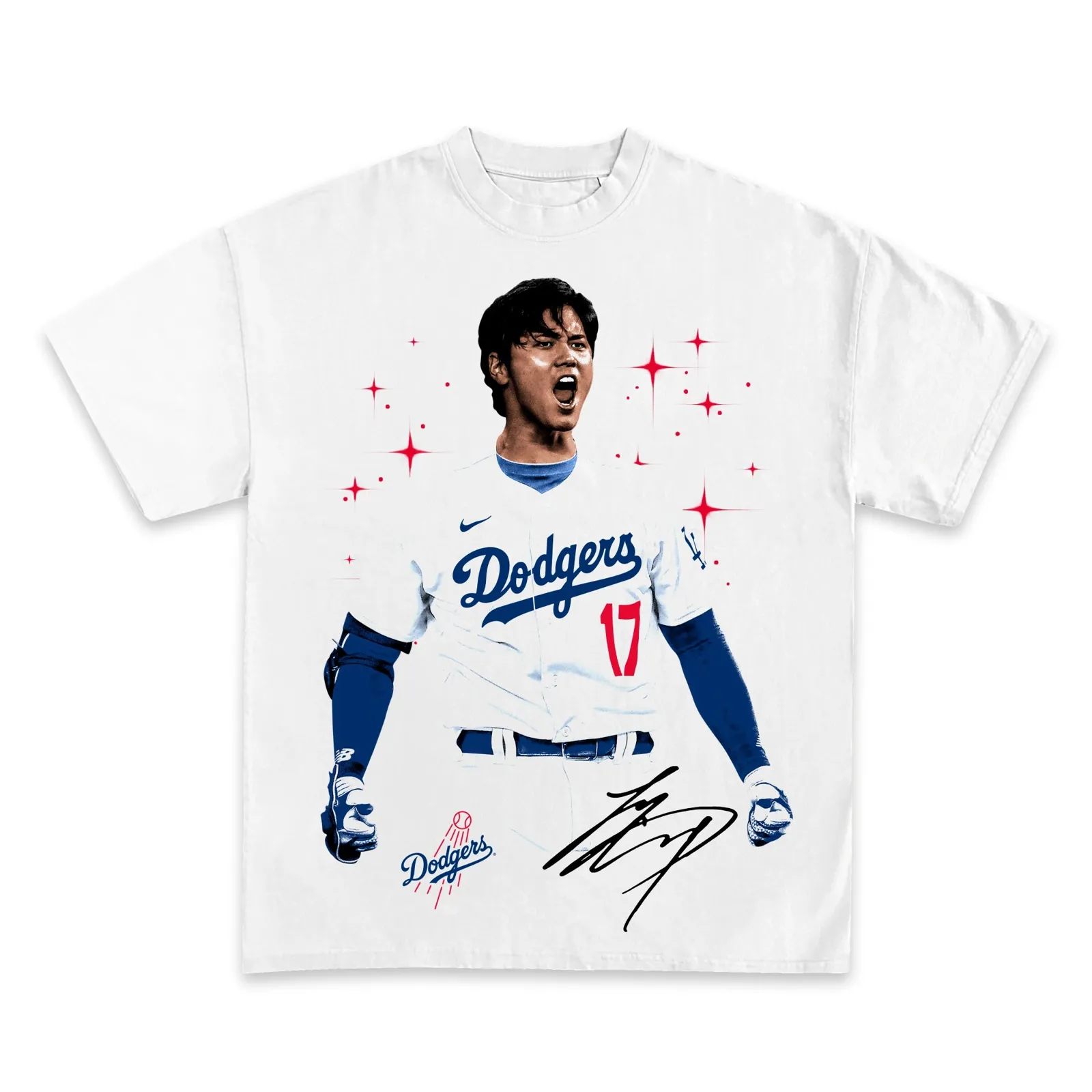 Shohei Ohtani Dodgers Graphic Tee, Hoodie, Sweatshirt, Baseball Player Portrait Streetwear Oversized Design Tee