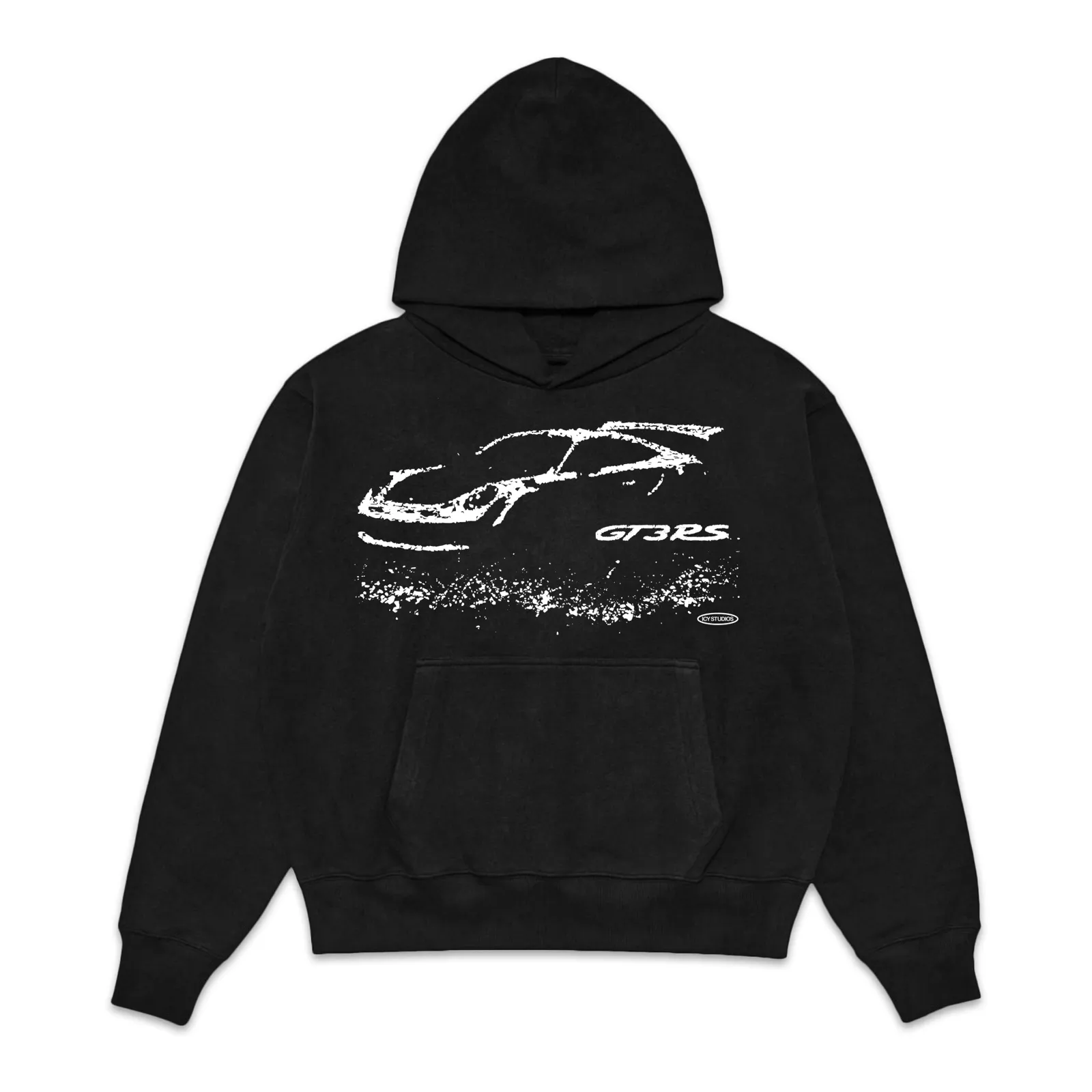 Porsche 911 GT3RS Graphic Hoodie, Distressed Car Art Streetwear, T-Shirt and Sweatshirt, Automotive Enthusiast Style