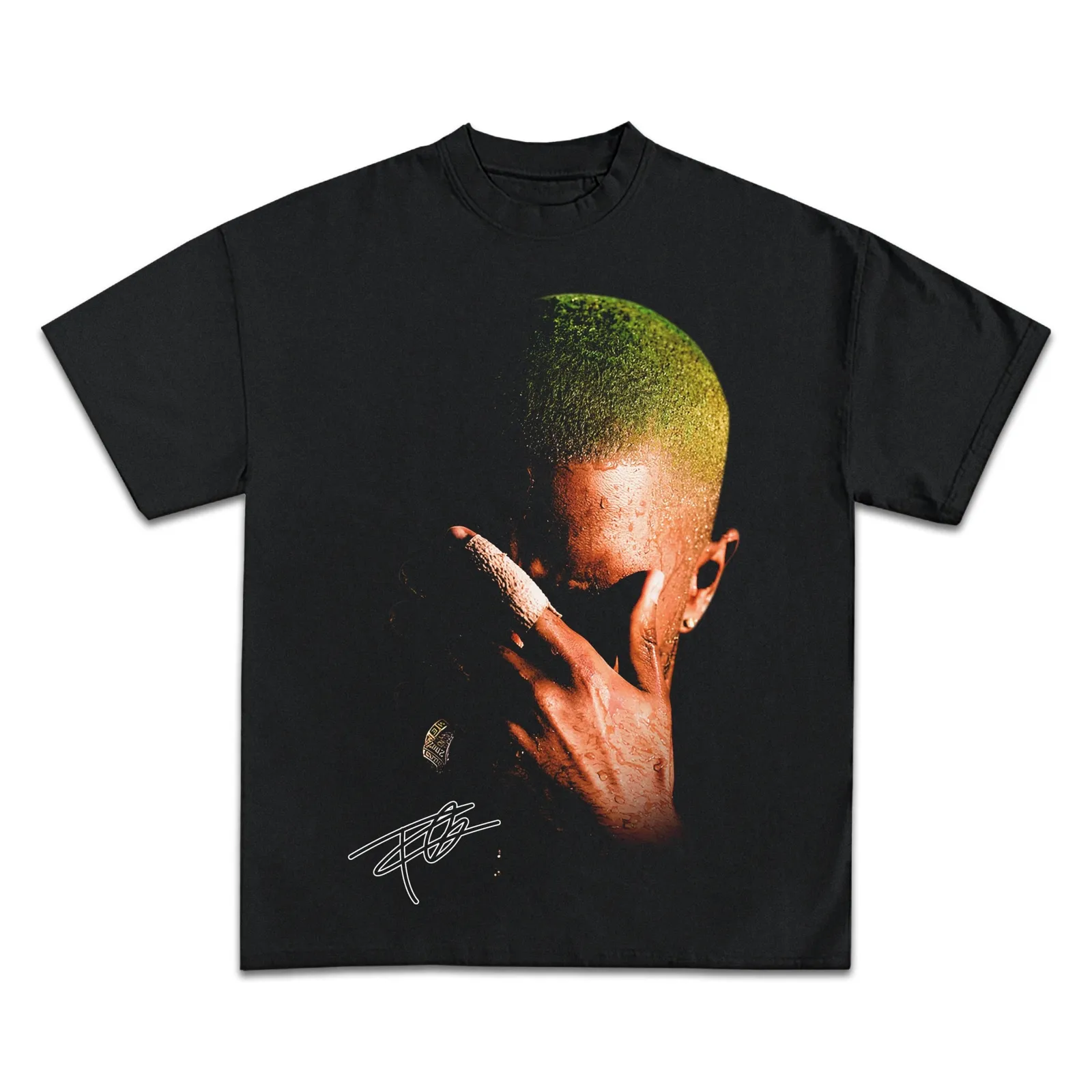 Frank Ocean Blonde Graphic T-Shirt, Hoodie and Sweatshirt, Green Hair Album Portrait, Alternative R&B Streetwear Tee