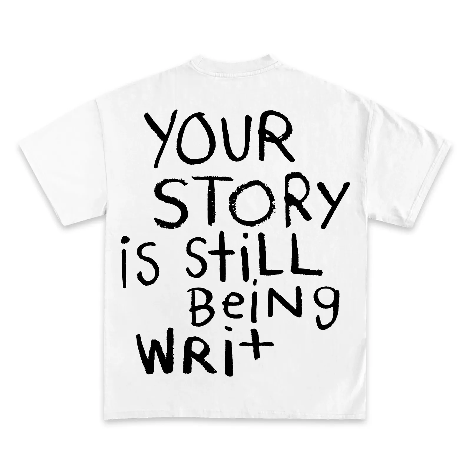 Your Story Is Still Being Written Graphic T-Shirt, Hoodie and Sweatshirt, Motivational Quote Streetwear, Staircase Print