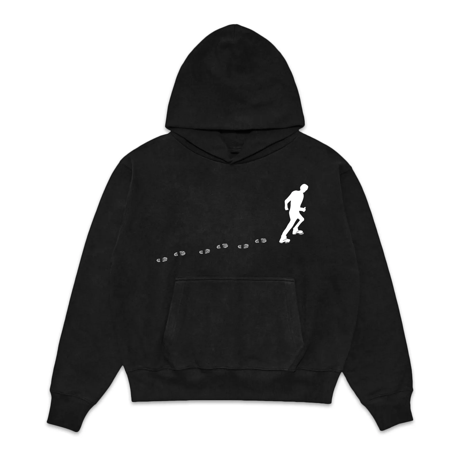 Not Your Path Graphic Hoodie, T-Shirt, Sweatshirt, Runner Silhouette Footsteps Minimalist Streetwear Oversized Fit