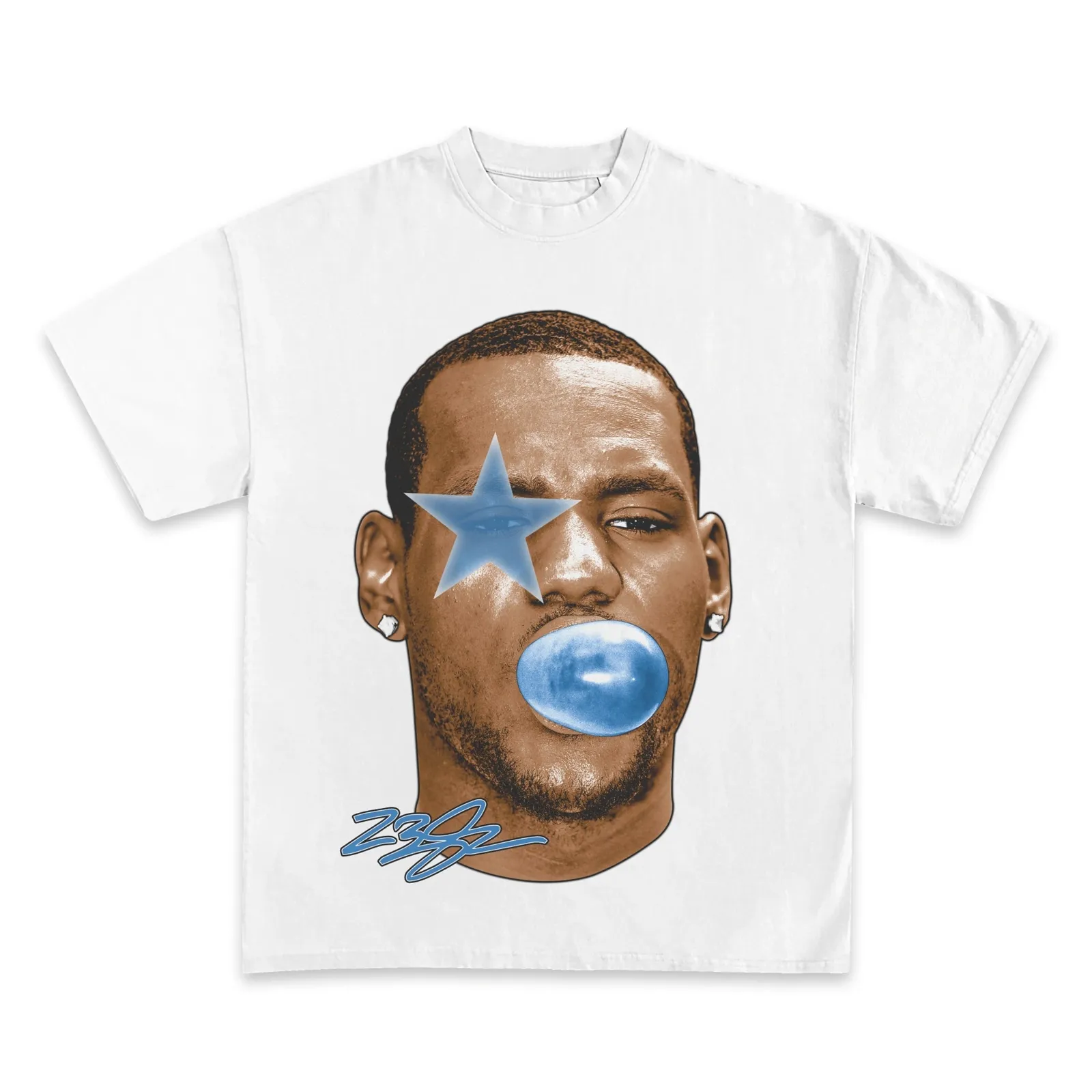 LeBron James Bubble Gum Graphic Tee, Hoodie and Sweatshirt, Oversized Basketball Streetwear Print, NBA Fan Gift