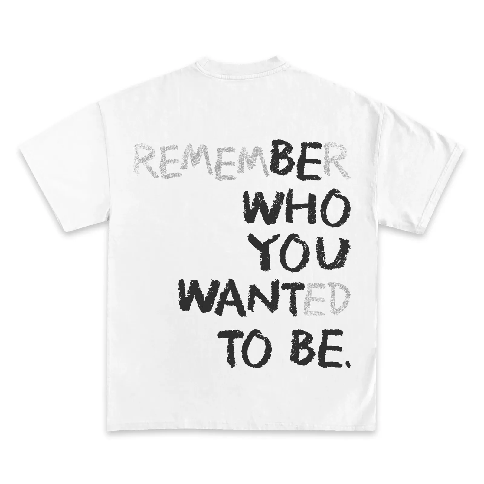Remember Who You Wanted To Be Graphic T-Shirt, Motivational Quote Tee, Hoodie and Sweatshirt, Streetwear Statement Shirt