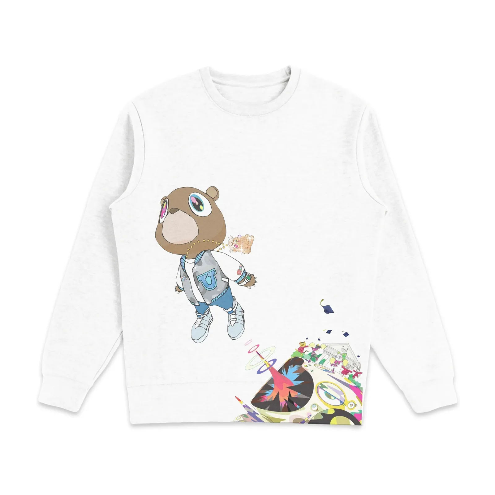 Kanye West Graduation Bear Graphic Sweatshirt, T-Shirt, Hoodie, Hip Hop Streetwear, Oversized Vintage Music Merch