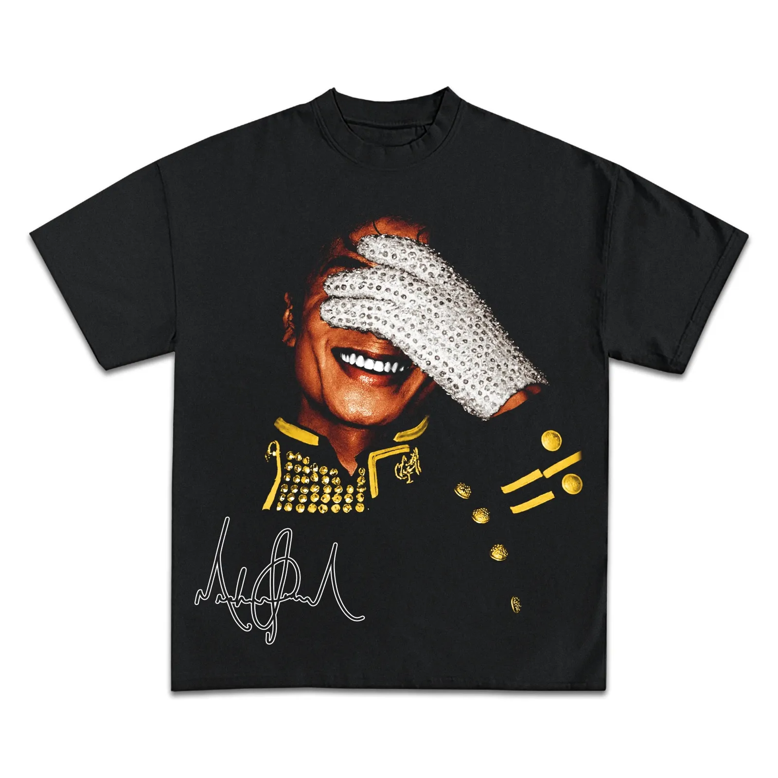 Michael Jackson Glove Graphic T-Shirt, Hoodie and Sweatshirt, Crystal Glove Portrait, Pop Music Vintage Streetwear Tee